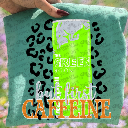 But First Caffeine Leopard Drinks Bundle- 33 PNG Files