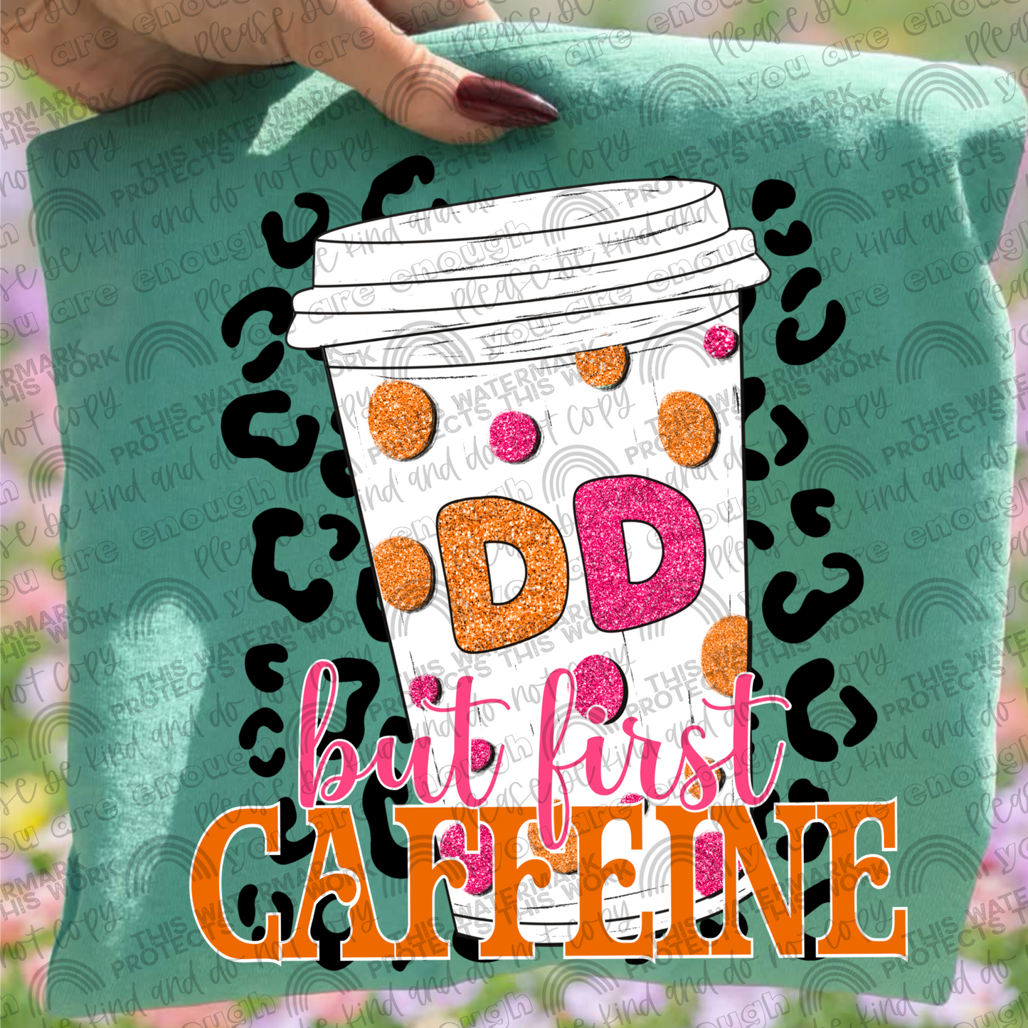 But First Caffeine Leopard Drinks Bundle- 33 PNG Files