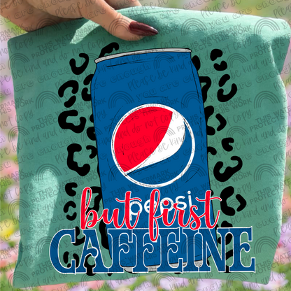 But First Caffeine Leopard Drinks Bundle- 33 PNG Files