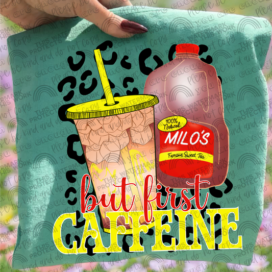 But First Caffeine Sweet Tea PNG File