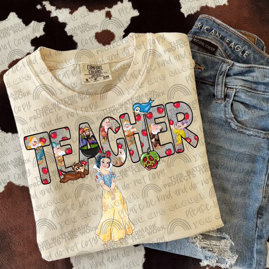 Teacher Snow White PNG File