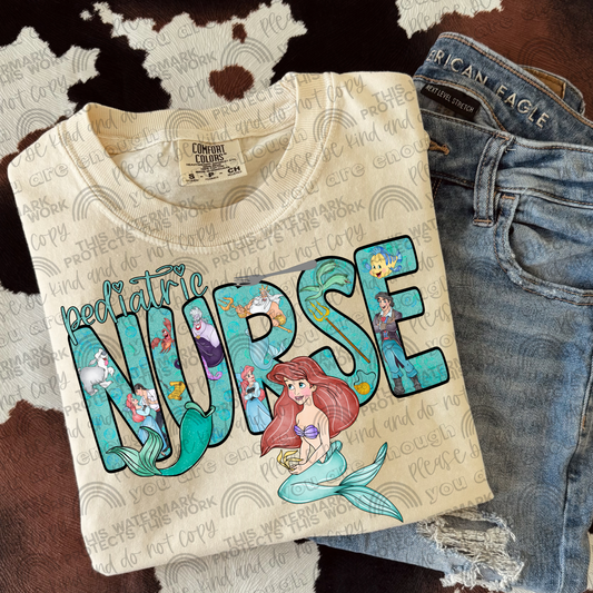 Pediatric Nurse Ariel PNG File
