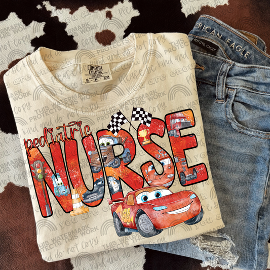 Pediatric Nurse Cars PNG File