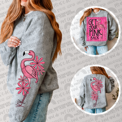 Get Your Pink Back with Matching Sleeve- 2 PNG Files