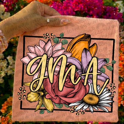 GMA Leopard Floral Front & Back- 2 PNG Files