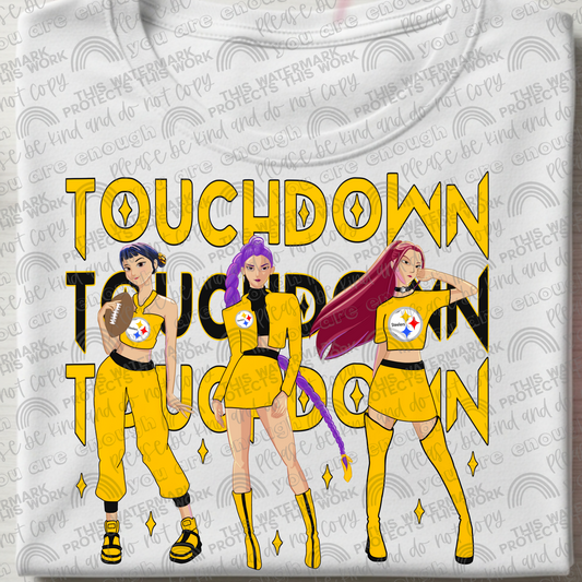 Touchdown KPDH Steelers PNG File