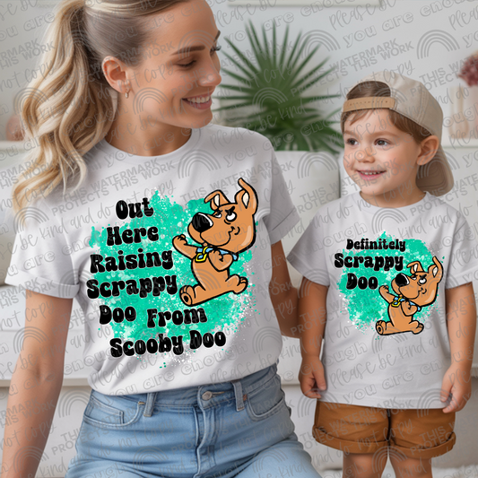 Out Here Raising Scrappy & Definitely Scrappy- 2 PNG Files