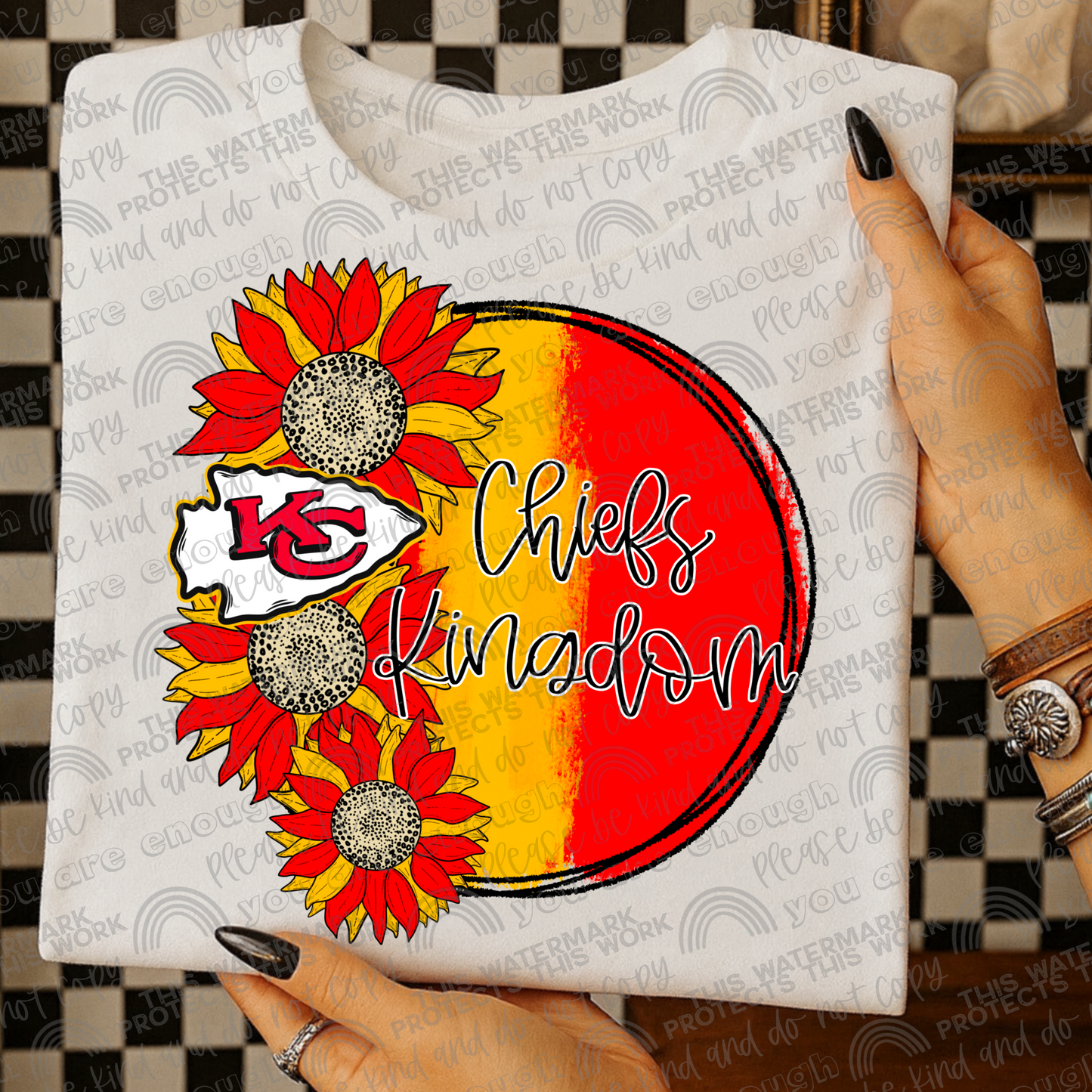 Chiefs Kingdom Sunflowers PNG File