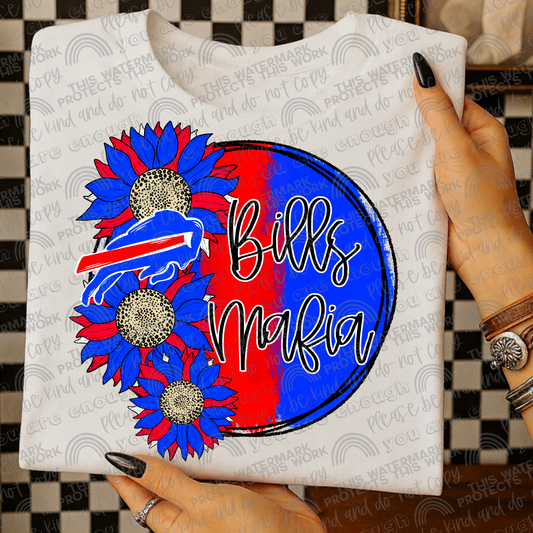 Bills Mafia Sunflowers with Sleeve- 2 PNG Files