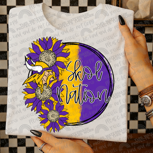 Skol Nation Sunflowers with Sleeve- 2 PNG Files