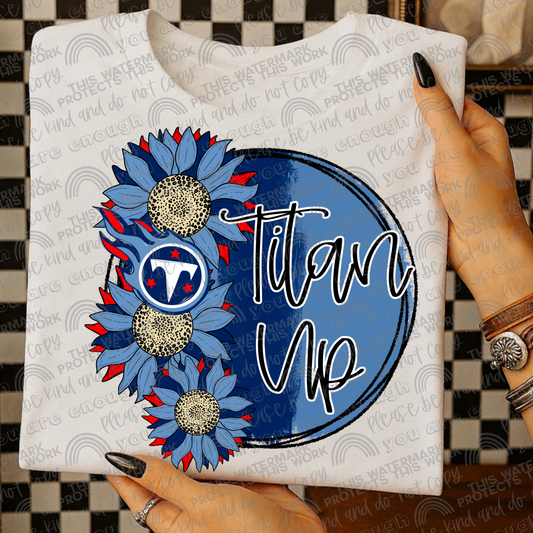 Titan Up Sunflowers with Sleeve- 2 PNG Files