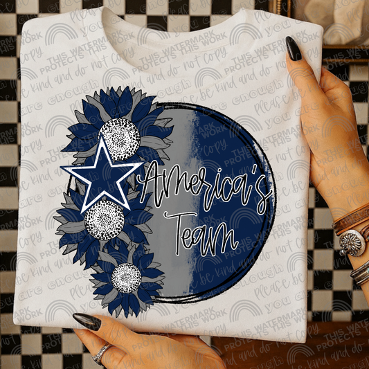 America’s Team Sunflowers with Sleeve- 2 PNG Files