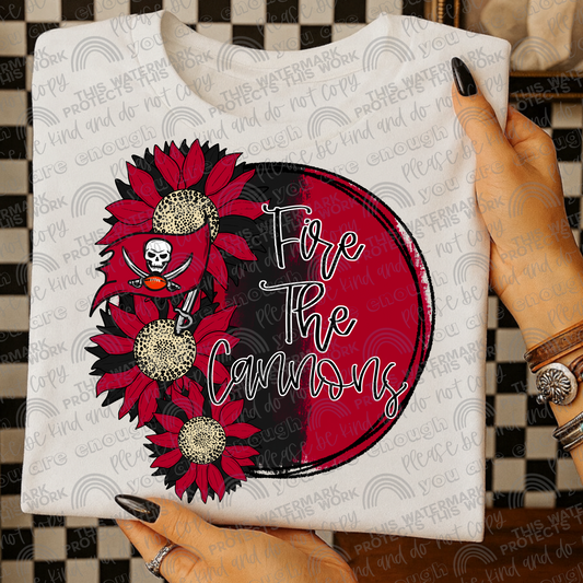 Fire The Cannons Sunflowers with Sleeve- 2 PNG Files