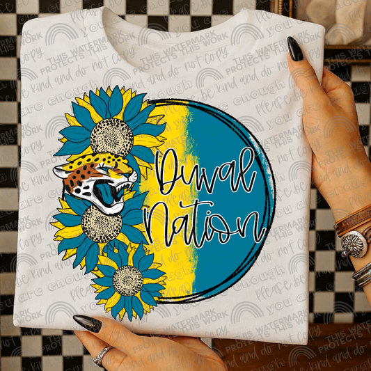Duval Nation Sunflowers with Sleeve- 2 PNG Files