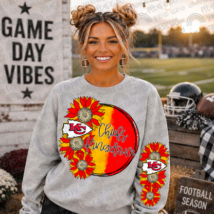 Sunflowers Pro Football Teams Bundle with Sleeves- 64 PNG Files