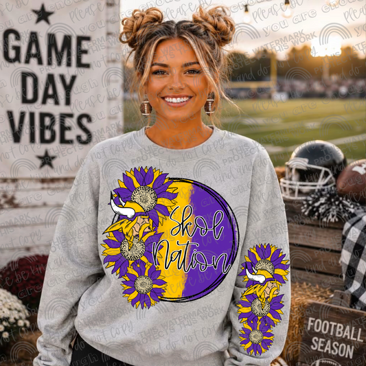 Skol Nation Sunflowers with Sleeve- 2 PNG Files