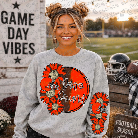 Dawg Pound Sunflowers with Sleeve- 2 PNG Files
