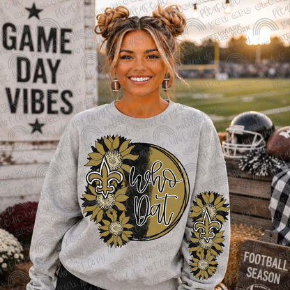 Sunflowers Pro Football Teams Bundle with Sleeves- 64 PNG Files