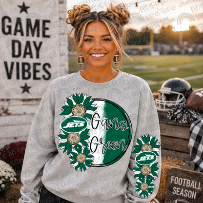 Sunflowers Pro Football Teams Bundle with Sleeves- 64 PNG Files