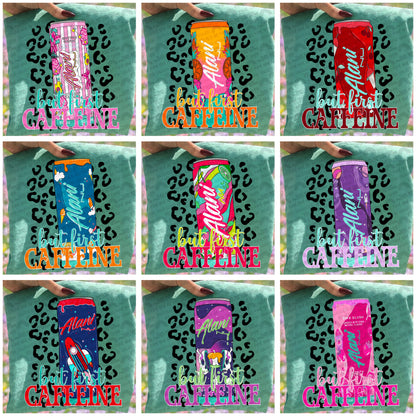 But First Caffeine Leopard Alani Drinks Bundle- 9 PNG Files