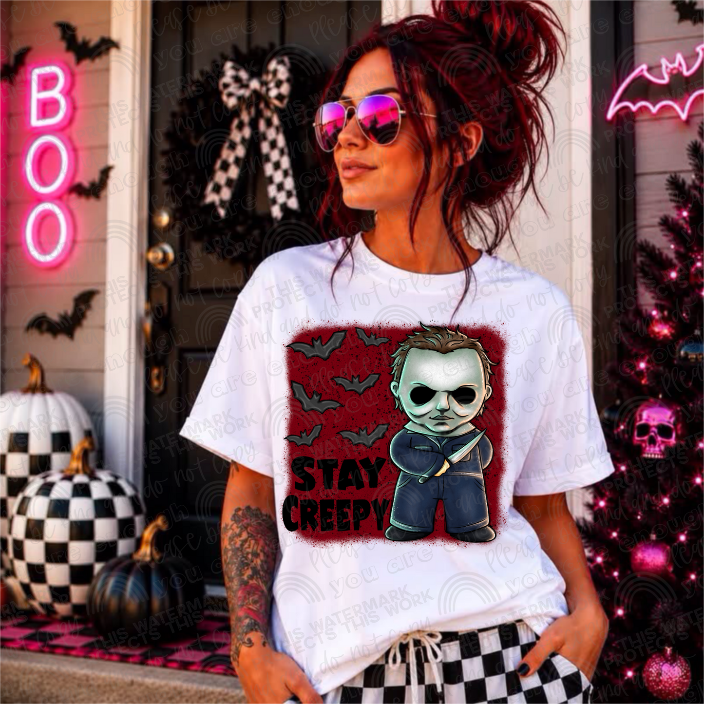 Stay Creepy Myers PNG File