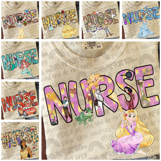 Nurse Characters Bundle- 8 PNG Files