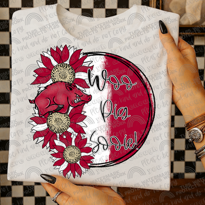 Razorbacks Sunflowers with Sleeve- 2 PNG Files