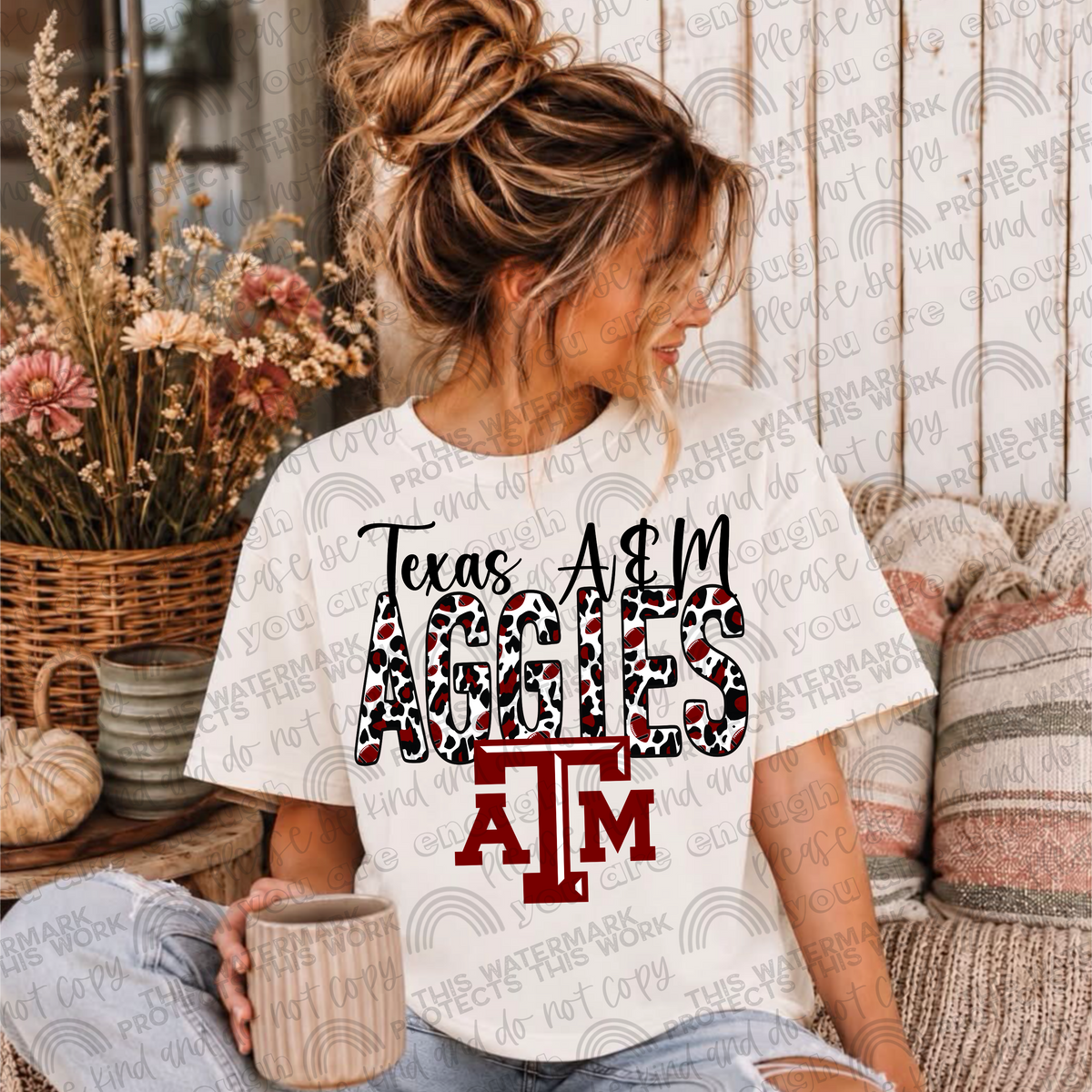 Texas A&M Leopard PNG File