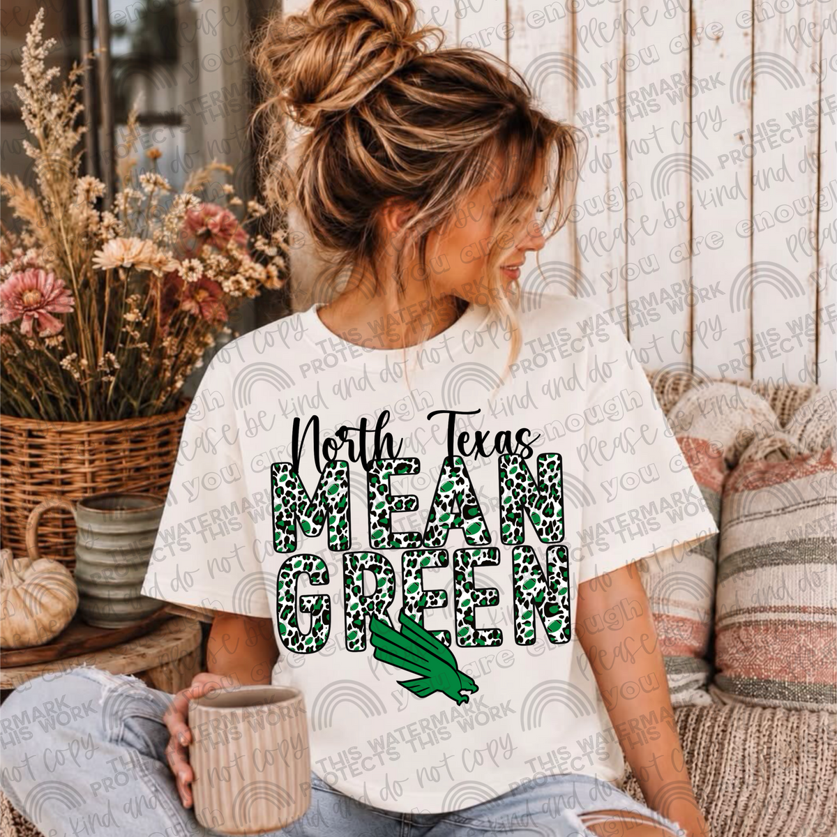 North Texas Mean Green Leopard PNG File