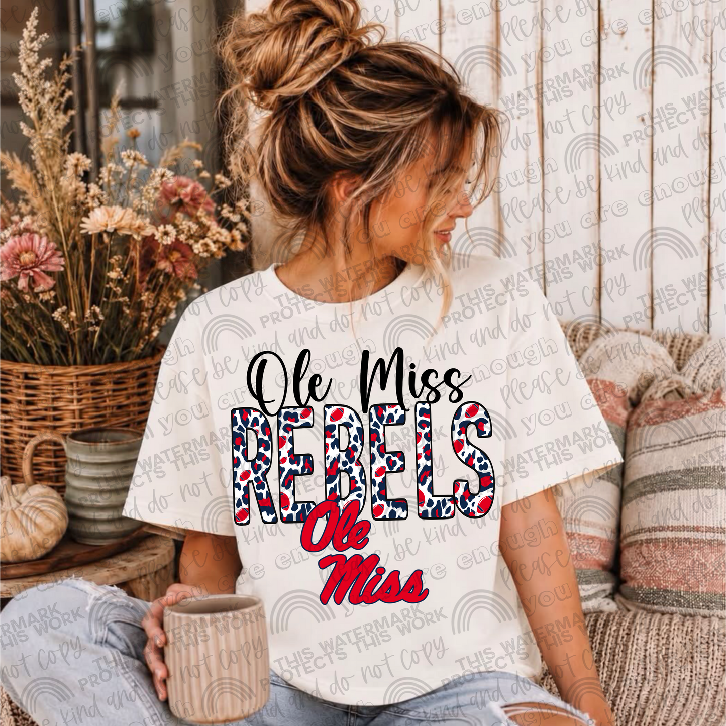 Ole Miss Rebels Leopard PNG File