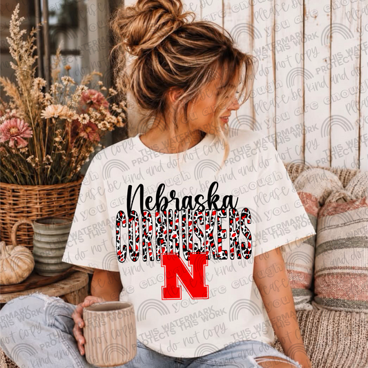Nebraska Cornhuskers Leopard PNG File