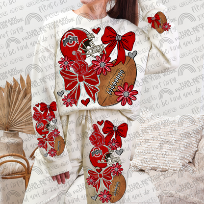 Ohio State Bows with Pocket and Sleeve- 3 PNG Files