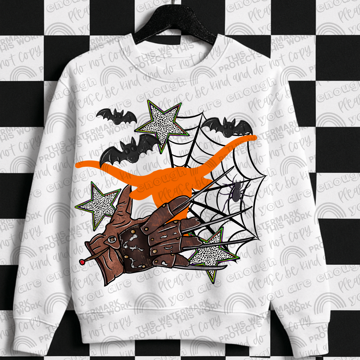Longhorns Freddy Hand PNG File