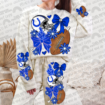 Colts Bows with Pocket and Sleeve- 3 PNG Files