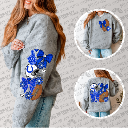 Colts Bows with Pocket and Sleeve- 3 PNG Files