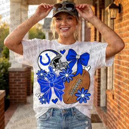 Colts Bows with Pocket and Sleeve- 3 PNG Files