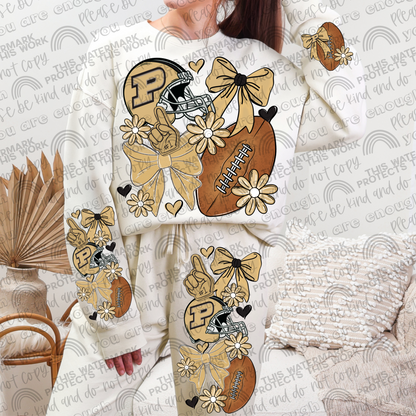 Purdue Bows with Pocket and Sleeve- 3 PNG Files