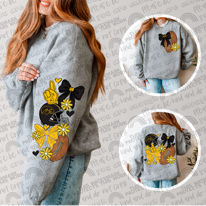 Iowa Hawkeyes Bows with Pocket and Sleeve- 3 PNG Files