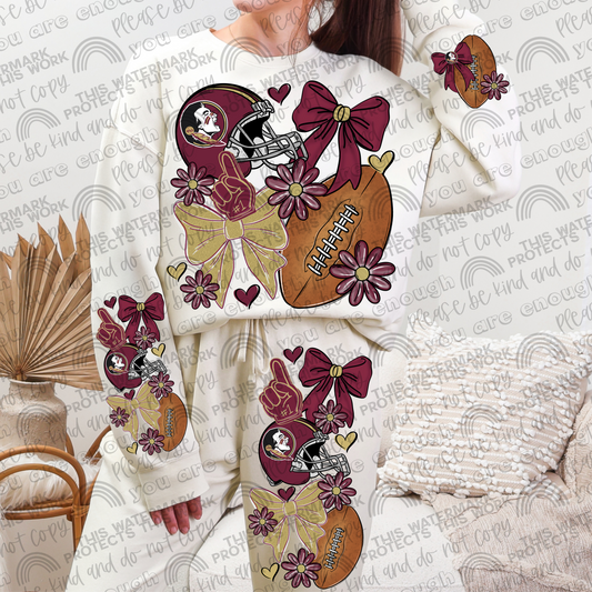 Seminoles Bows with Pocket and Sleeve- 3 PNG Files