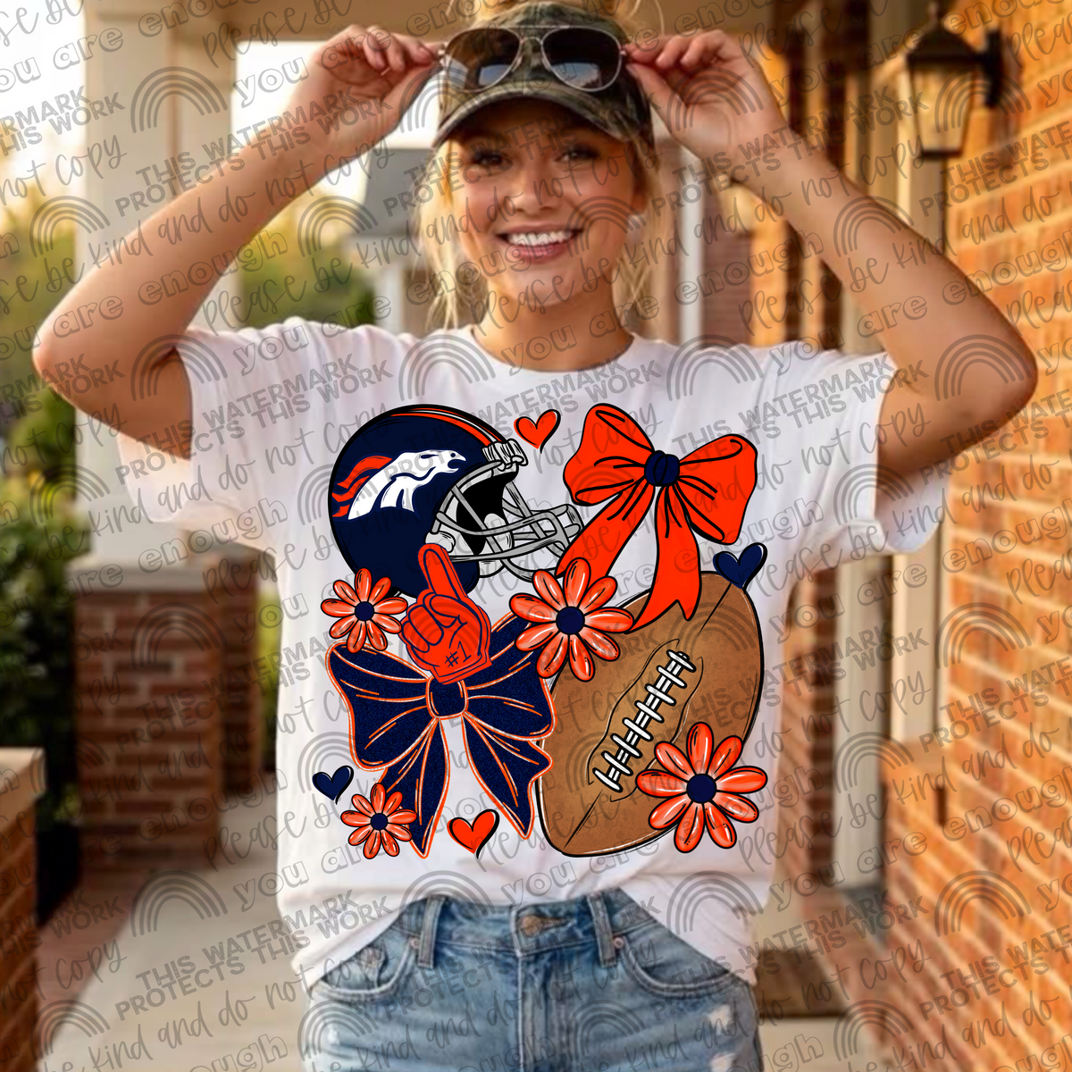 Pro and College Football Bows Bundle with Matching Sleeves and Pockets- 60 Teams- 180 PNG Files