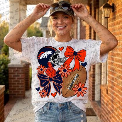 Pro and College Football Bows Bundle with Matching Sleeves and Pockets- 60 Teams- 180 PNG Files
