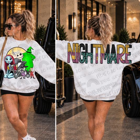 NBC Halloween Big Backs Front and Oversized Back- 2 PNG Files