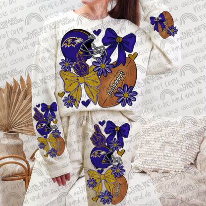 Ravens Bows with Pocket and Sleeve- 3 PNG Files
