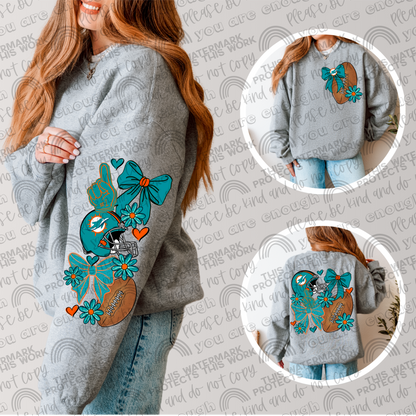 Dolphins Bows with Pocket and Sleeve- 3 PNG Files