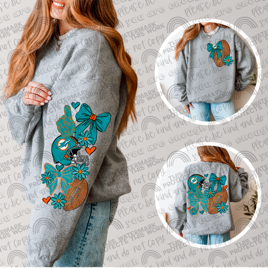 Dolphins Bows with Pocket and Sleeve- 3 PNG Files