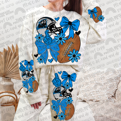 Panthers Bows with Pocket and Sleeve- 3 PNG Files