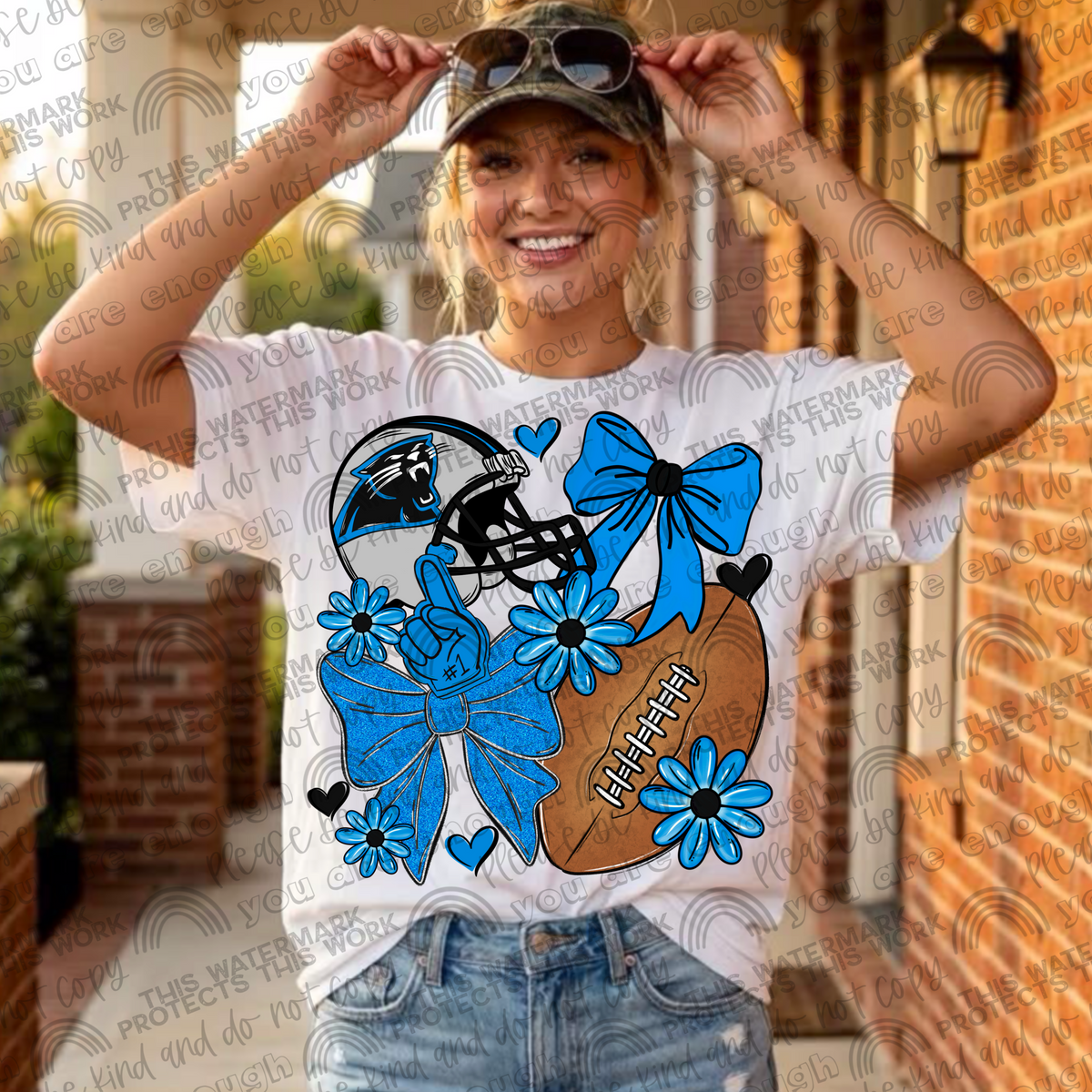 Panthers Bows with Pocket and Sleeve- 3 PNG Files