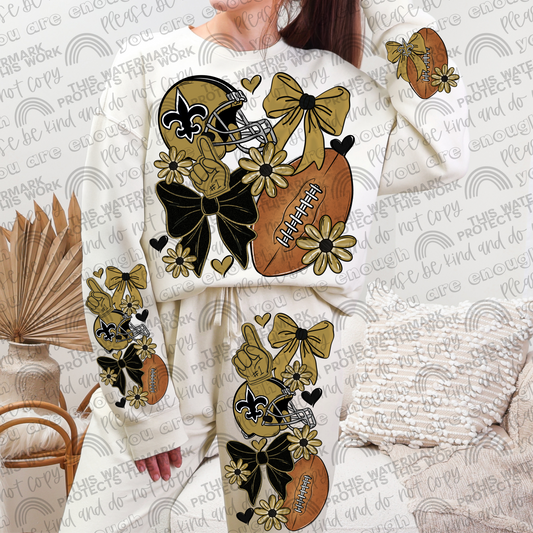 Saints Bows with Pocket and Sleeve- 3 PNG Files