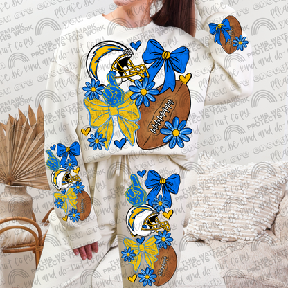 Pro and College Football Bows Bundle with Matching Sleeves and Pockets- 60 Teams- 180 PNG Files