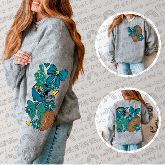 Jaguars Bows with Pocket and Sleeve- 3 PNG Files